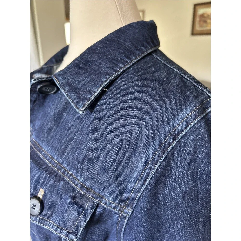 Denim Long Sleeve Belted Dress Women’s Size 10 EUC Jones NY Country